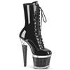 Pleaser - SPECTATOR1040 Bottes de plateforme, Pole dance chaussures - Noir/Transparent Product image